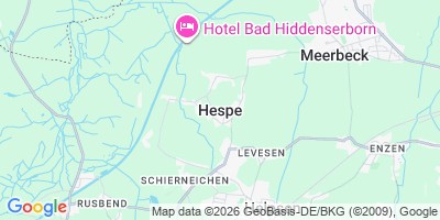 Karte Hespe
