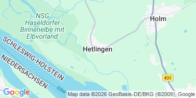 Karte Hetlingen