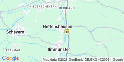 Karte Hettenshausen