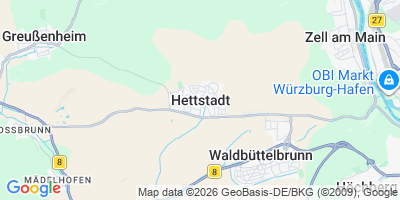 Karte Hettstadt