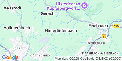 Karte Hintertiefenbach
