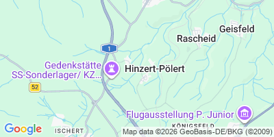 Karte Hinzert-Pölert