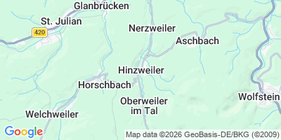 Karte Hinzweiler
