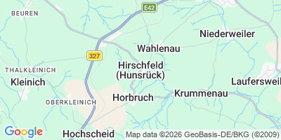 Karte Hirschfeld (Hunsrück)