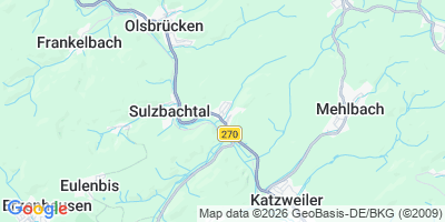 Karte Hirschhorn/ Pfalz