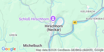 Karte Hirschhorn (Neckar)