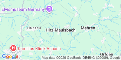 Karte Hirz-Maulsbach