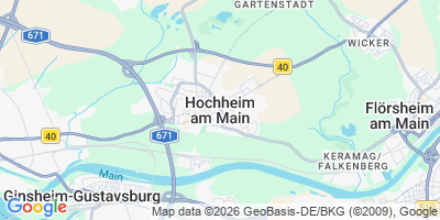 Karte Hochheim am Main