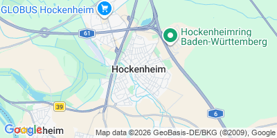 Karte Hockenheim