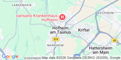 Karte Hofheim am Taunus
