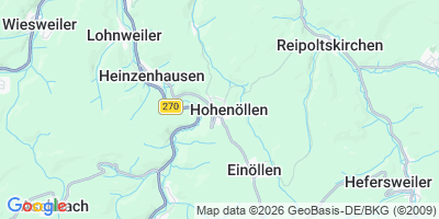 Karte Hohenöllen