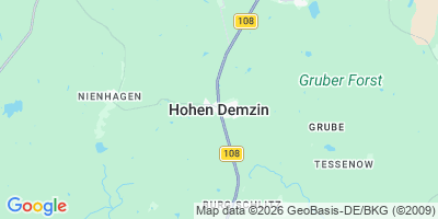Karte Hohen Demzin