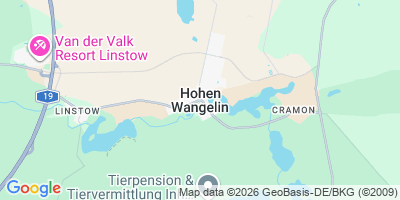 Karte Hohen Wangelin
