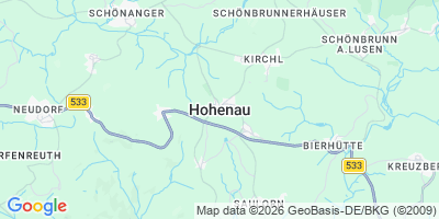 Karte Hohenau
