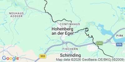Karte Hohenberg a.d.Eger