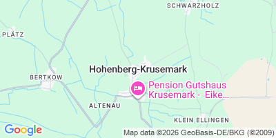 Karte Hohenberg-Krusemark