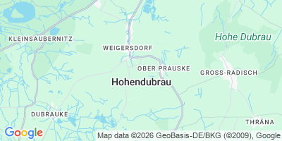 Karte Hohendubrau / Wysoka Dubrawa