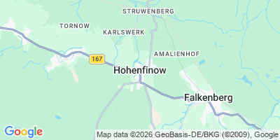 Karte Hohenfinow