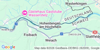 Karte Hohentengen am Hochrhein