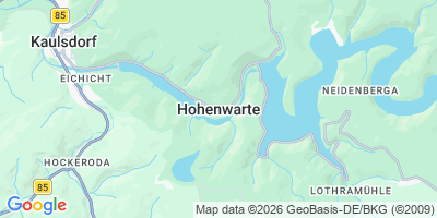 Karte Hohenwarte