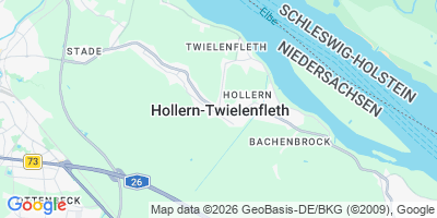 Karte Hollern-Twielenfleth