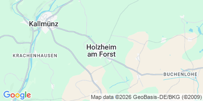 Karte Holzheim a.Forst
