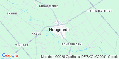 Karte Hoogstede