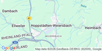 Karte Hoppstädten-Weiersbach