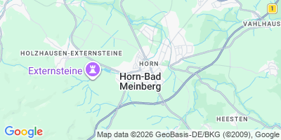 Karte Horn-Bad Meinberg