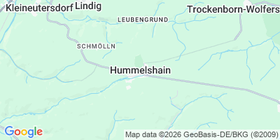 Karte Hummelshain