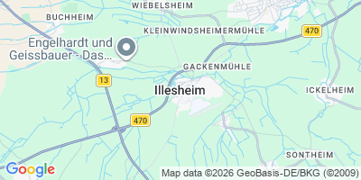 Karte Illesheim