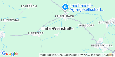 Karte Ilmtal-Weinstraße