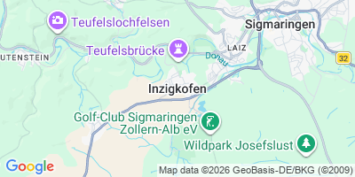 Karte Inzigkofen