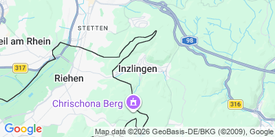 Karte Inzlingen