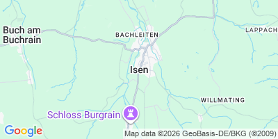 Karte Isen