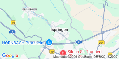 Karte Ispringen