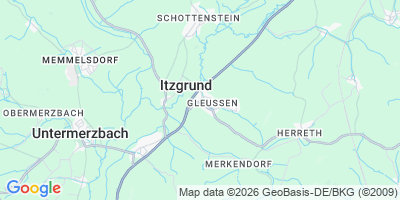 Karte Itzgrund