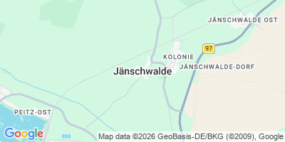 Karte Jänschwalde/Janšojce