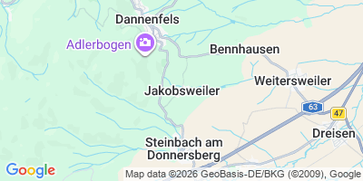 Karte Jakobsweiler