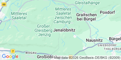 Karte Jenalöbnitz