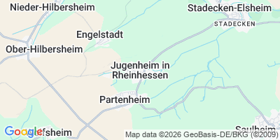 Karte Jugenheim in Rheinhessen