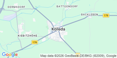 Karte Kölleda