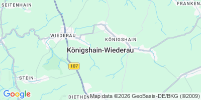 Karte Königshain-Wiederau