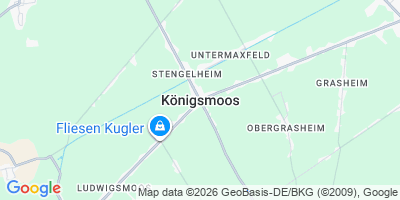 Karte Königsmoos