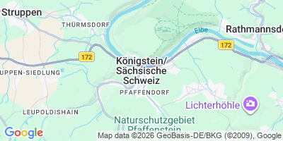 Karte Königstein/Sächs. Schw.