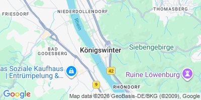 Karte Königswinter, Stadt