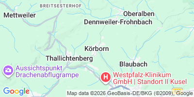 Karte Körborn