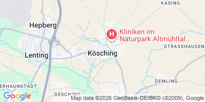 Karte Kösching
