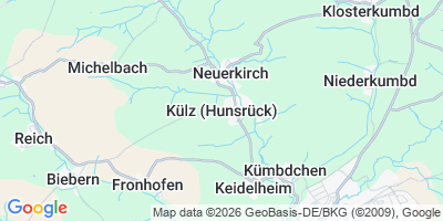 Karte Külz (Hunsrück)