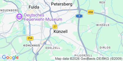 Karte Künzell